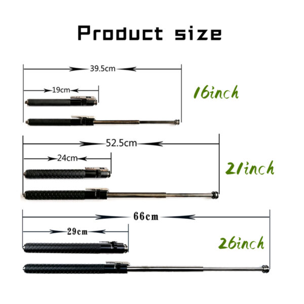 Automatic Spring Telescopic Baton Stick - Image 4