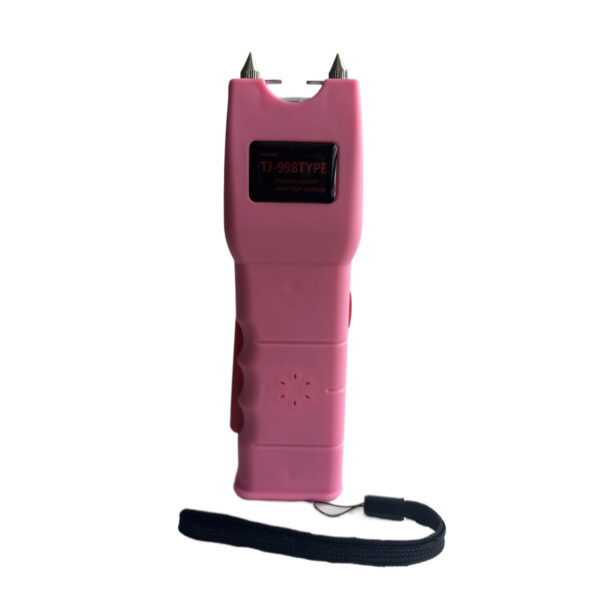 2,400,000 Volt Ergo Stun Gun with Bright LED, Black and Pink - Image 15