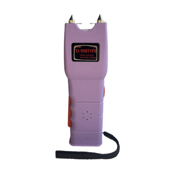 2,400,000 Volt Ergo Stun Gun with Bright LED, Black and Pink - Image 12