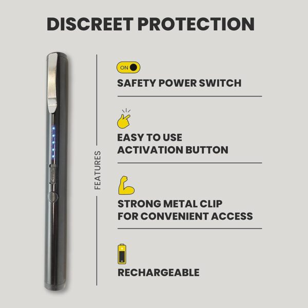 25,000,000 Pain Pen Stun Gun, Black and Pink - Image 3