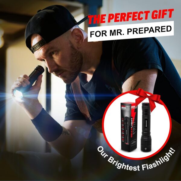 S2000 LED Flashlight High Lumens - Super Bright, Powerful, Mid-Size Tactical Flashlight for Outdoor Activity & Emergency Use - Image 9