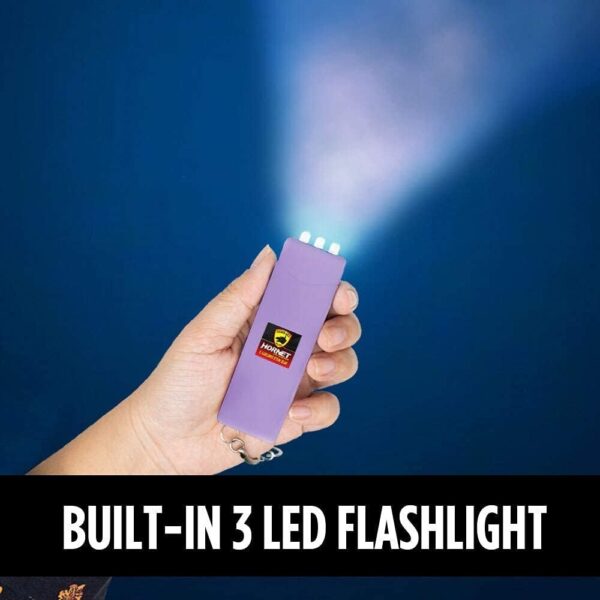 Pepper Spray Stun Gun Combo Pack - Self Defense Keychain Set, Personal Safety Devices for Women, Home Defense & Self Defense Kit - Lilac - Image 9