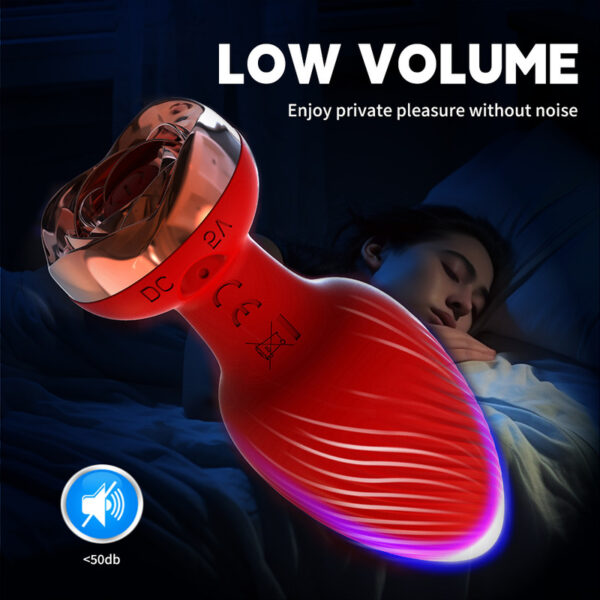 Anal Plug Vibrator Butt Plug Sex Toy,Remote Control Vibrating Anal Plug and Prostate Massager Rose Toy,10 Frequency Adult Sex Toys and Games Butt Plug Couples Sex Toys - Image 4