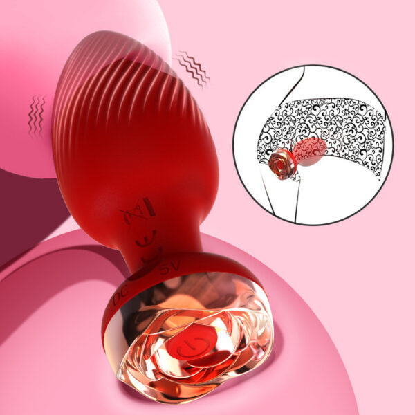 Anal Plug Vibrator Butt Plug Sex Toy,Remote Control Vibrating Anal Plug and Prostate Massager Rose Toy,10 Frequency Adult Sex Toys and Games Butt Plug Couples Sex Toys - Image 7