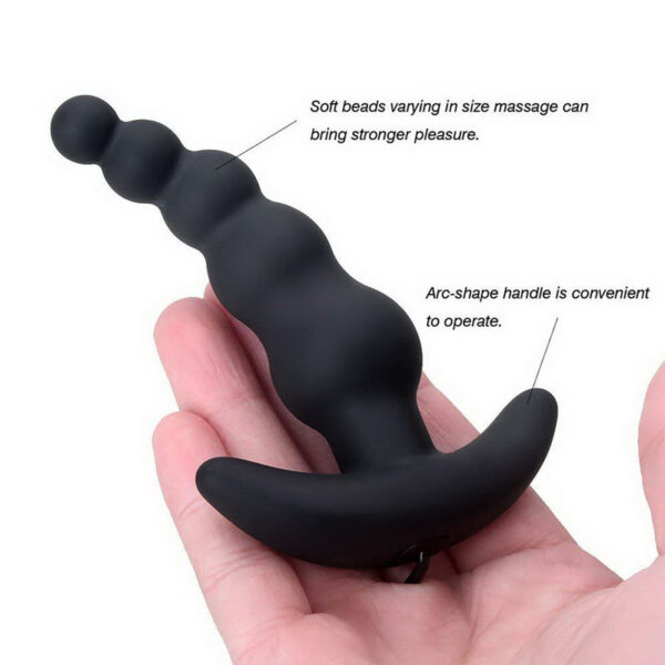Silicone Anal Vibrator Prostate Massager Sex Toy for Women/men Waterproof 10 Mode Remote Control Vibrating Anal Bead Butt Plug - Image 2