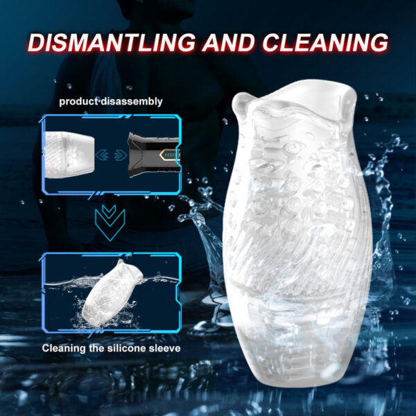 Male Masturbator Sex Toys for Men,Automatic Electric Piston Rotating Sucker Male Blowjob Masturbator Cup,Silicone Pussy Adults Vibrator Sex Toys For Men - Image 2