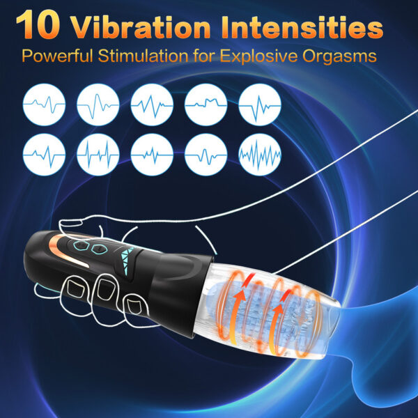 Automatic Rotation Male Masturbators Cup Blowjob Pocket Pussy Sex Machine Penis Massager Glans Trainer Adult Sex Toys for Man - Image 2