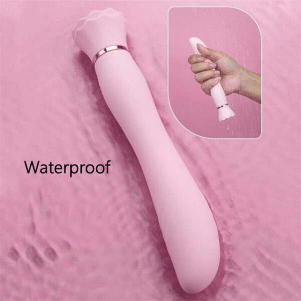 Vibrator Suction Cup Removable Sucker G-spot 10 Vibration Dual Motors Massager Realistic Penis Vibrator Sex Toys for Women,pink - Image 2