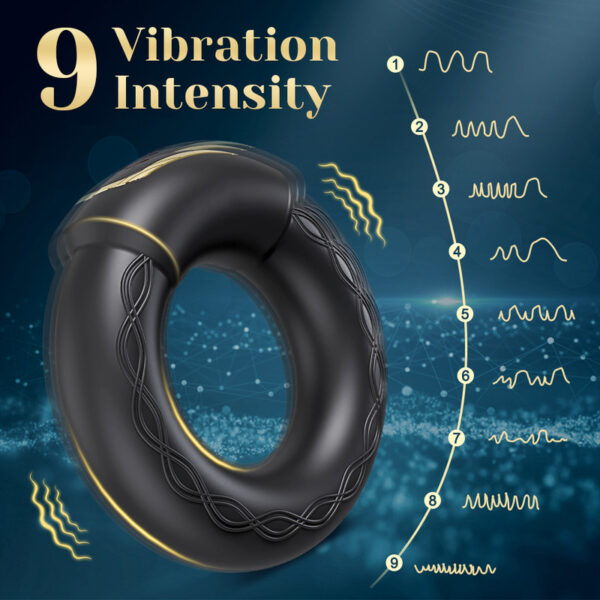 Heating Vibrating Cock Ring for Men Penis Ring APP Control Cockring Delay Ejaculation Penisring Male Sex Toys for couple Adults - Image 3