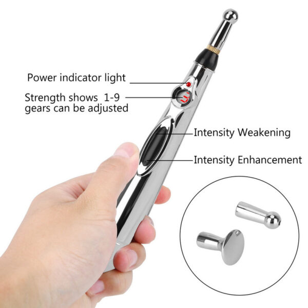 Sex Chastity Wand Electro Shock Sex Toys Sex Toys for Woman Men Nipple/Clitoral/Electrical Stimulator,Silver - Image 3