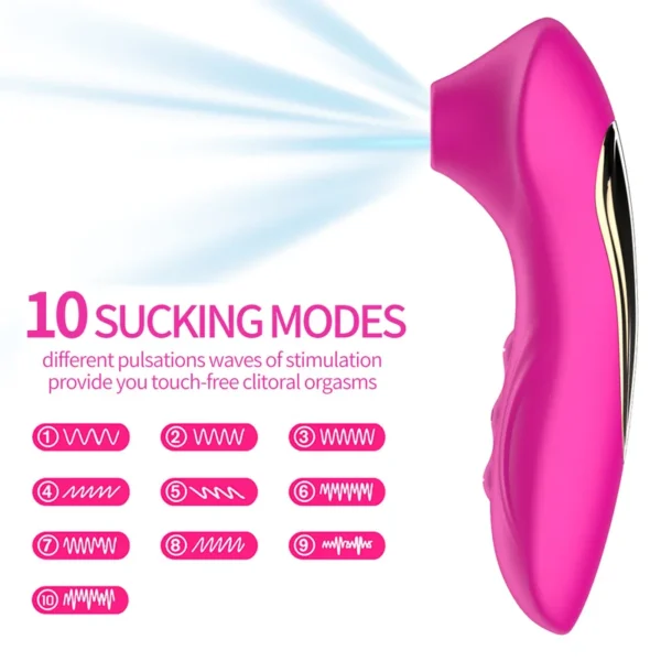 5 Frequency Women Vibrator 10 Sucking Modes Massager Stimulation USB Rechargeable Adult Sex Toy for Couples - Image 3