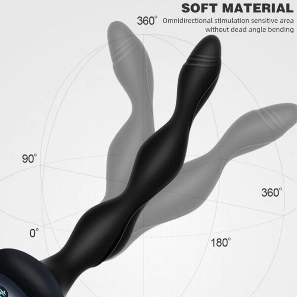 Electric Shock Anal Plug Prostate Massager Intelligent Heating Butt Plug Female Masturbator Anal Bead Erotic Sex Toys for Couple - Image 3