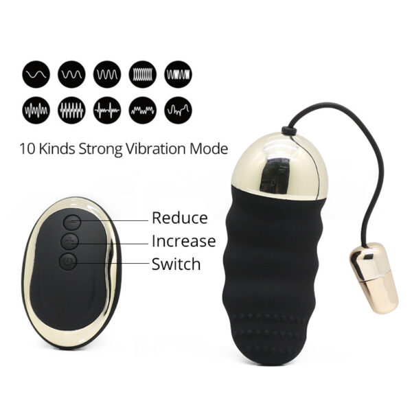 Vibrator 10 Speeds Remote Control Wireless Vibrating Love Eggs G-Spot Vibrator Waterproof USB Rechargeable Sex Toys For Woman Kegel Ball, - Image 3