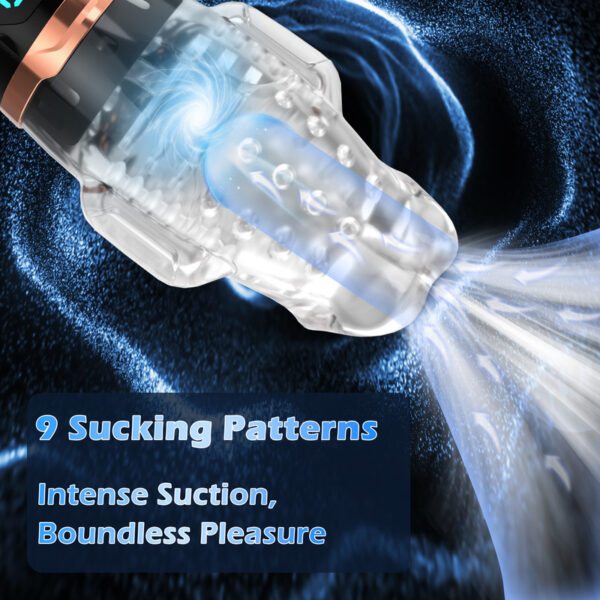 Automatic Vibrating Sucking Masturbator for Men Blowjob Sex Machine Male Masturbators Cup with 9 Suction Modes & 9 Vibrations - Image 3