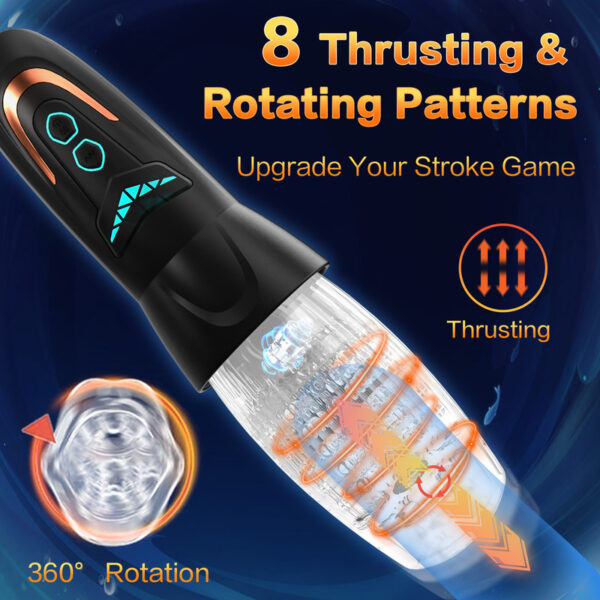 Automatic Rotation Male Masturbators Cup Blowjob Pocket Pussy Sex Machine Penis Massager Glans Trainer Adult Sex Toys for Man - Image 3