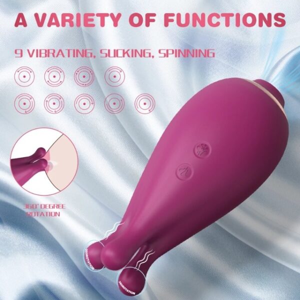 2in1 Clit Sucker Vibrator for Women Clitoris Nipple Sucking Vacuum Stimulator Sex Toy Female Masturbation Adults toys - Image 3