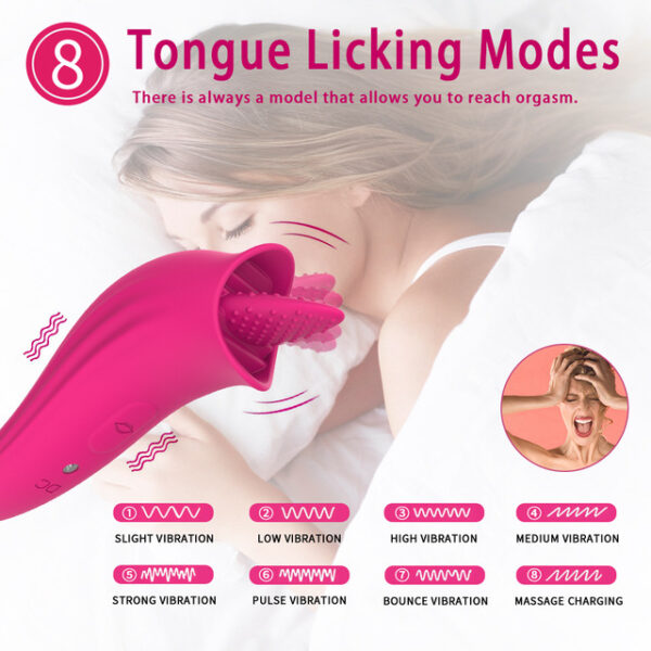 Tongue Licking Anal DildoVibrator Adult Sex Toys For Women Men Nipple Penis Clitoral Stimulator Erotic Adult Product - Image 3
