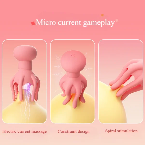 10 Frequency Breast Vibrator Electric Shock Massage G-spot Stimulation Sucking Device BDSM Couple Flirting Female Nipple Toys - Image 3