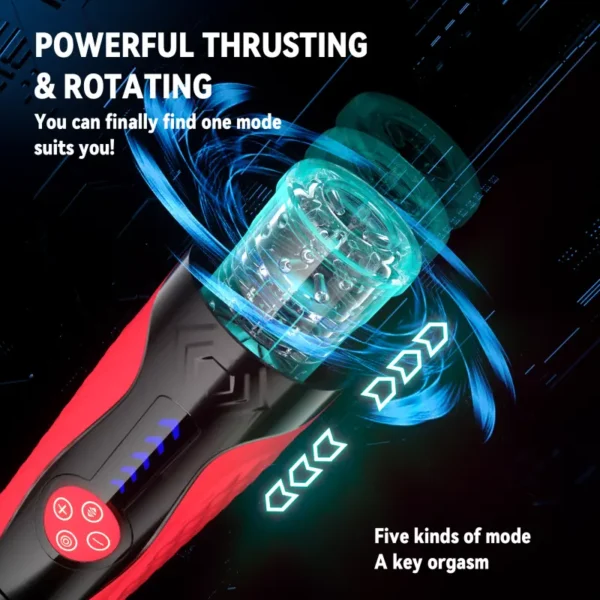 Automatic Male Masturbator Rotation Telescopic Masturbation for Men Simulation Blowjob Piston Adult Sex Toy - Image 4