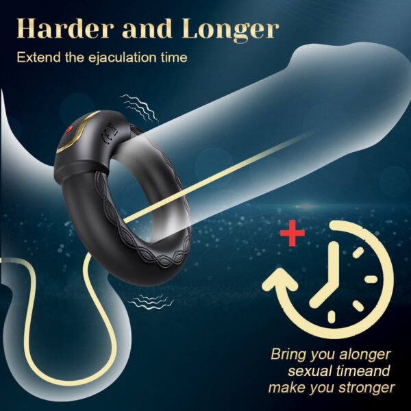 Heating Vibrating Cock Ring for Men Penis Ring APP Control Cockring Delay Ejaculation Penisring Male Sex Toys for couple Adults - Image 4
