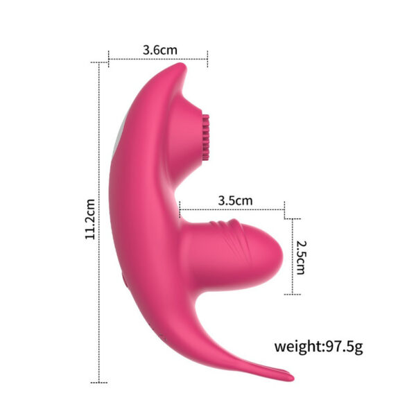 2 IN 1 Mini Dildo Vibrator App Remote Control Wearable Stimulator Female G-Spot Clitoris Lick Massager Adult Sex Toys for Women - Image 4