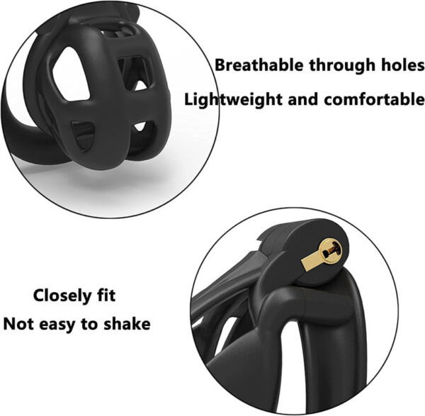 Chastity Cage Male Penis Lock Prevent Erection Penis Exerciser Breathable Cock Ring with Lock 3 Different Sizes Gay Sex Toys - Image 4