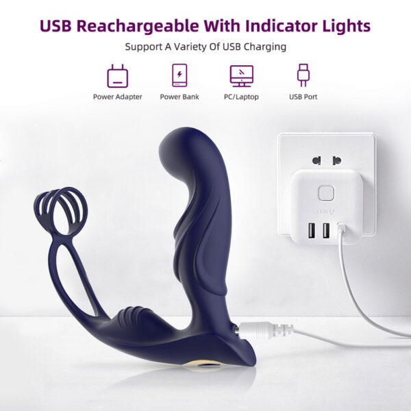 Prostate Toy Vibrating Butt Plug Cockring Wireless Remote Vibrator Massager Sex Toys for Men Women Ass Vibration Dildo - Image 4