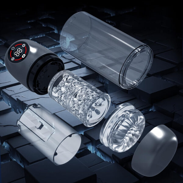 Automatic Male Masturbator with Rotating Penis Sucking Lick Vibrator Adult Sex Toys for Men Pocket Pussy LCD Display - Image 4