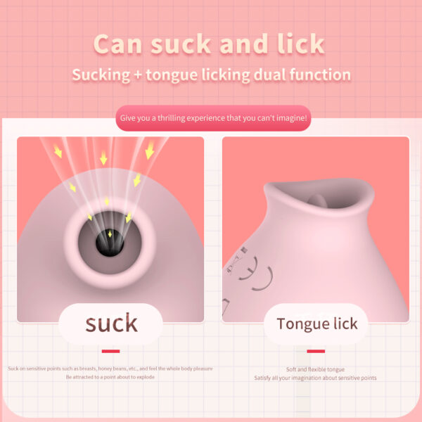 8 Modes Cute Penguins Sucking Vibrating Eggs Silicone Tongue Licking Oral Sex Toys For Women Masturbation Adult Products - Image 4