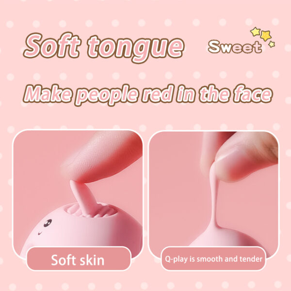 Cute Mini Pig Tongue Licking Toys for Woman Clitoral Nipples Anal Stimulation Vibrators Female Masturbation Sex Toys for Couples - Image 4