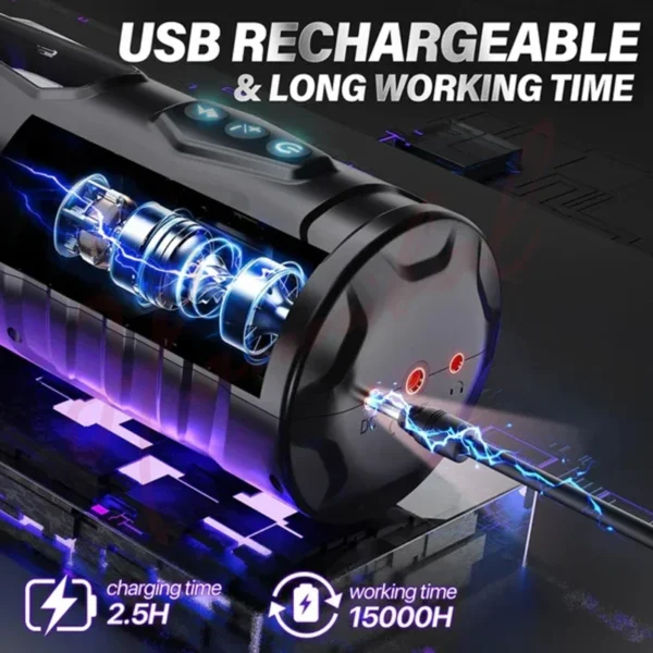 Automatic Male Masturbator 7 Thrusting Rotating Modes Mastubator Cup Electric Pocket Pussy For Penis Sex Toy For Men - Image 5