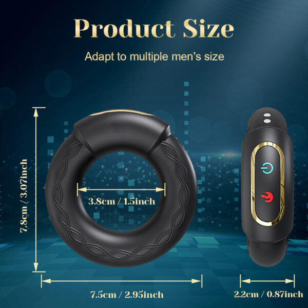 Heating Vibrating Cock Ring for Men Penis Ring APP Control Cockring Delay Ejaculation Penisring Male Sex Toys for couple Adults - Image 5