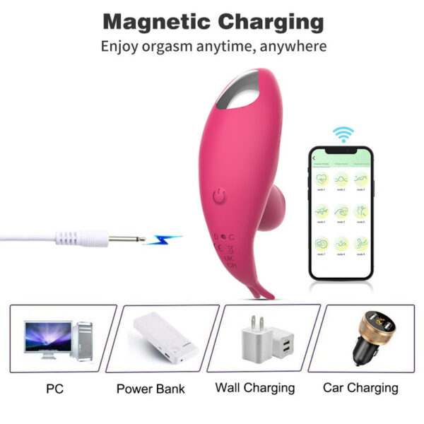 2 IN 1 Mini Dildo Vibrator App Remote Control Wearable Stimulator Female G-Spot Clitoris Lick Massager Adult Sex Toys for Women - Image 5