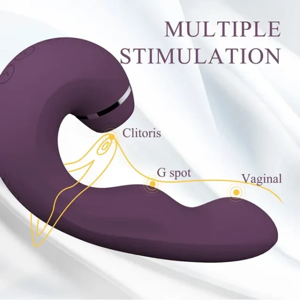 3 in 1 Clitoral Suction Licking 10 Vibration Oral Sex Clit Clitoris Stimulator Sex Toys for Woman Masturbation,purple - Image 5
