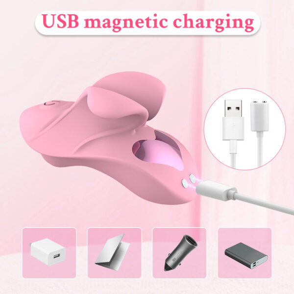 Mini Finger Vibrator G-Spot Clitoral Stimulator Nipple Rechargeable Orgasm Massage Vibrating Sex Toy for Women,pink - Image 5