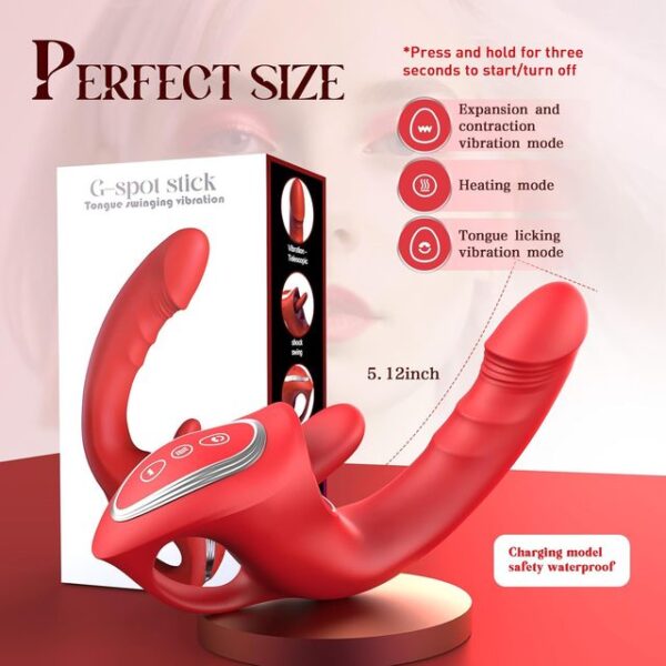 Vibrator Wand for G Spot Vagina Pussy Rabbit Sex Vibrator USB Power Waterproof Dildo Massage Dual Head Women Adult Sex Toy - Image 5