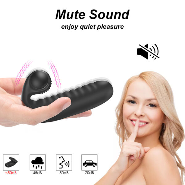Bullet Vibrator Finger Sleeve Vibrator G-Spot Orgasm Massage Clit Stimulate Female Masturbator Vibrator Lesbian Sex Toys for Women Adult Product - Image 5
