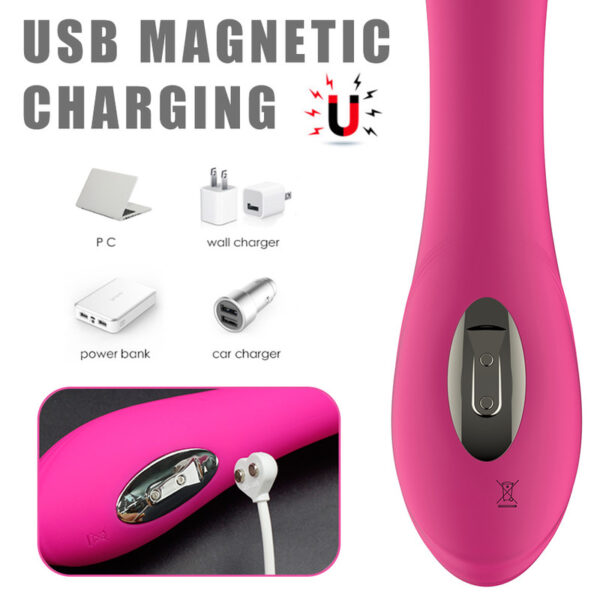 Realistic Dildo Vibrator For Women,Soft Silicone Massager G-Spot Stimulator Female Masturbator Adult Sex Toys For Women,Red - Image 6