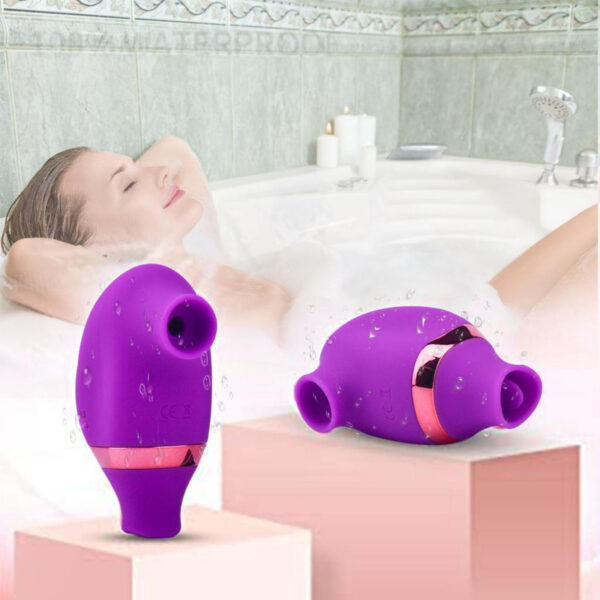 2 in 1 Tongue Licking Clit Sucker Vibrator Female for Women G-Spot Sucking Double Stimulation Nipples Massagers Sex Toy Adult - Image 6