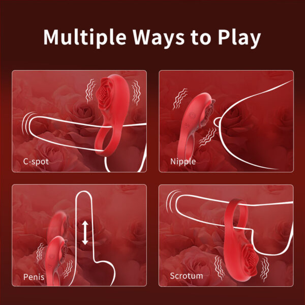 Penis Ring Vibrating Cock Ring for Men Delay Ejaculation Male Penis Massager Clitoral G Spot Stimulation Sex Toys for Couples - Image 6