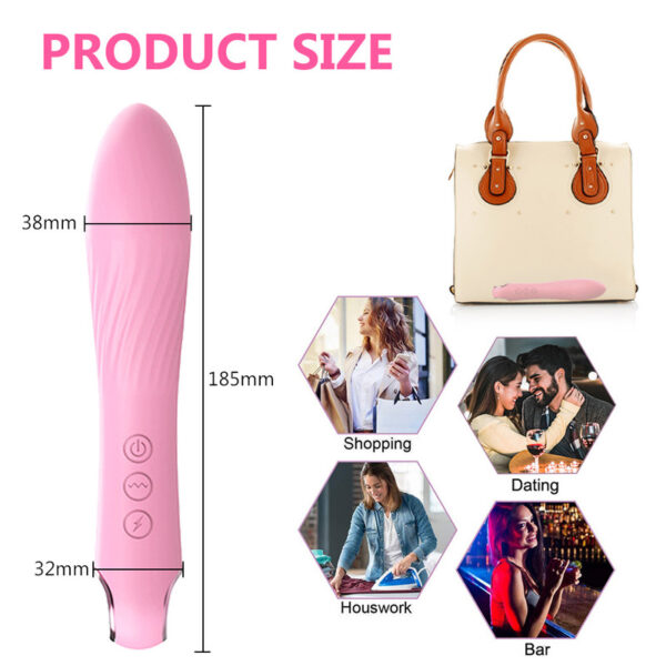 Electric Shock Bullet Vibrators For Women AV Wand Dildo Anal G Spot Clitoris Stimulator Vibrating Finger Vibrator Adult Sex Toys - Image 6