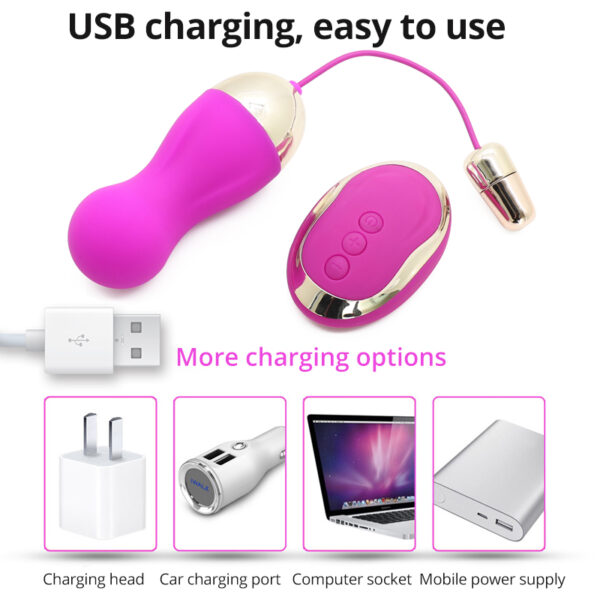 Vibrator 10 Speeds Remote Control Wireless Vibrating Love Eggs G-Spot Vibrator Waterproof USB Rechargeable Sex Toys For Woman Kegel Ball, - Image 6