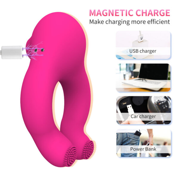 Sucking Vibrating C-ock Sleeve Ring love Toys for Men Cockring Adult Sex Toys For Couple - Image 6