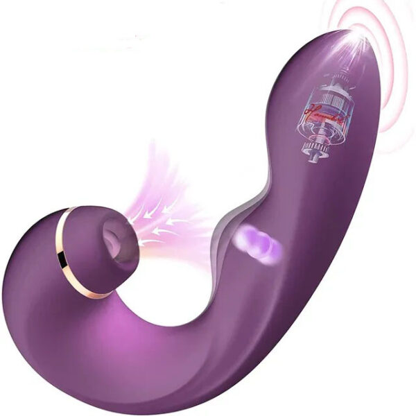 3 in 1 Clitoral Suction Licking 10 Vibration Oral Sex Clit Clitoris Stimulator Sex Toys for Woman Masturbation,purple