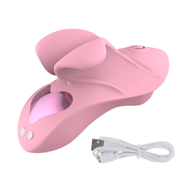Mini Finger Vibrator G-Spot Clitoral Stimulator Nipple Rechargeable Orgasm Massage Vibrating Sex Toy for Women,pink