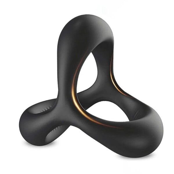 Triangle Penis Ring Multiple Locks Delay Ejaculation men's Rings Male Elastic Silicone Cock Ring Lock Sperm Sex Toys For Couple