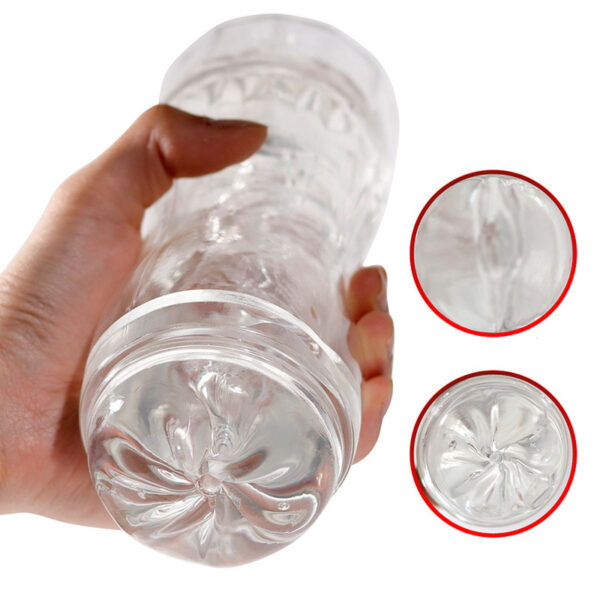 Male Masturbator Cup Soft Pussy Sex Toys Transparent Vagina Adult Endurance Exercise Sex Products Vacuum Pocket Cup for Men
