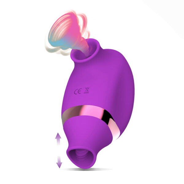 2 in 1 Tongue Licking Clit Sucker Vibrator Female for Women G-Spot Sucking Double Stimulation Nipples Massagers Sex Toy Adult